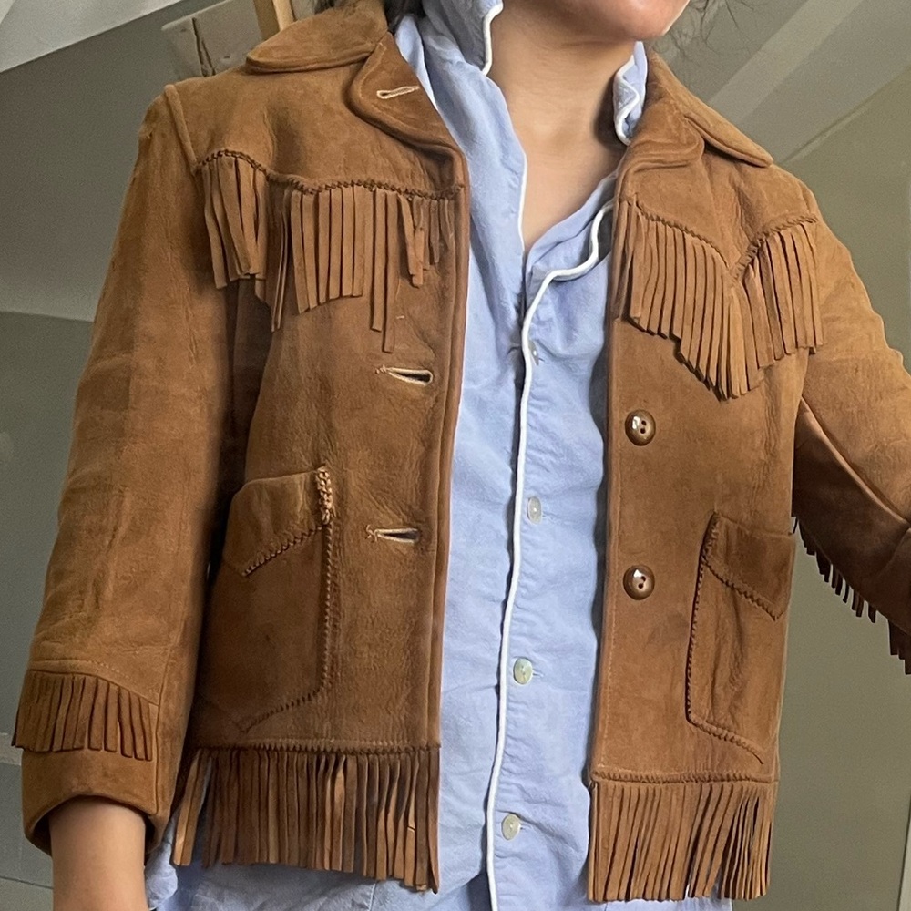 Levi's Brown Suede Fringe Leather Jacket